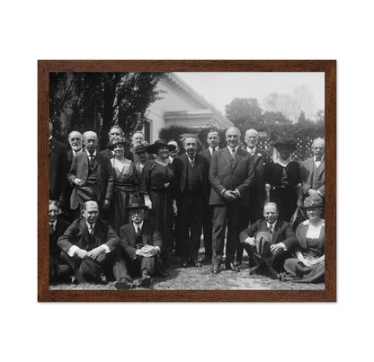White House Gathering 1921 Albert Einstein