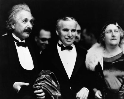 Albert Einstein, Charles Chaplin & Elsa Lowenthal Einstein 1931