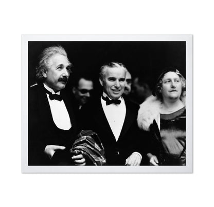 Albert Einstein, Charles Chaplin & Elsa Lowenthal Einstein 1931
