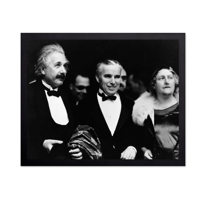 Albert Einstein, Charles Chaplin & Elsa Lowenthal Einstein 1931