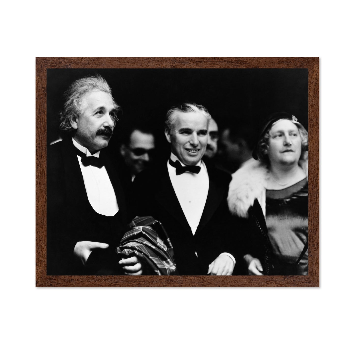 Albert Einstein, Charles Chaplin & Elsa Lowenthal Einstein 1931