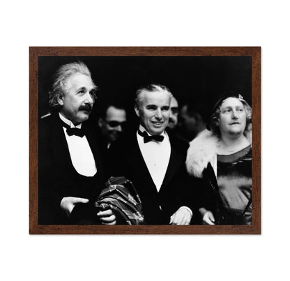 Albert Einstein, Charles Chaplin & Elsa Lowenthal Einstein 1931