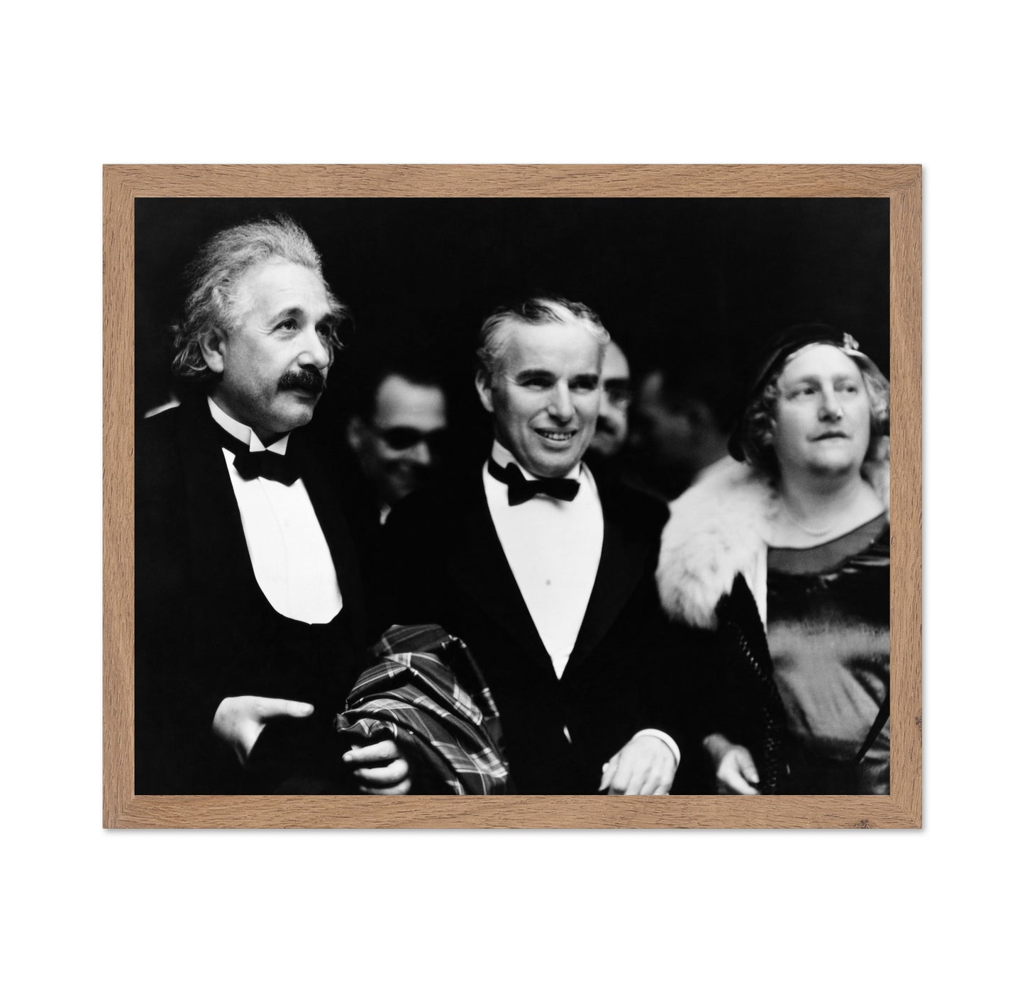 Albert Einstein, Charles Chaplin & Elsa Lowenthal Einstein 1931