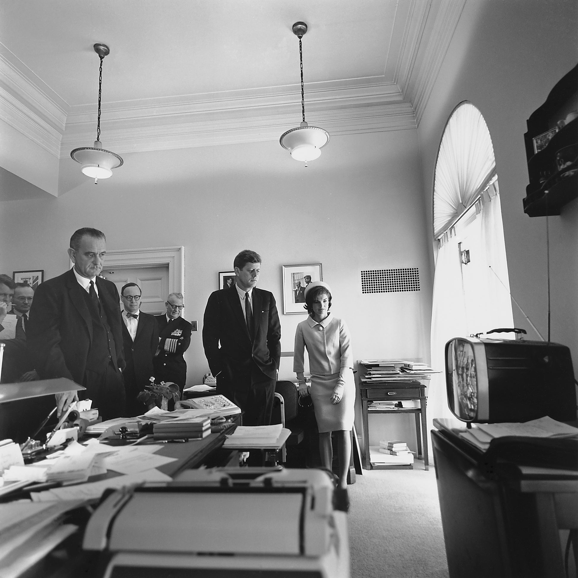 John F. Kennedy, Lyndon Johnson, Robert Kennedy 1961