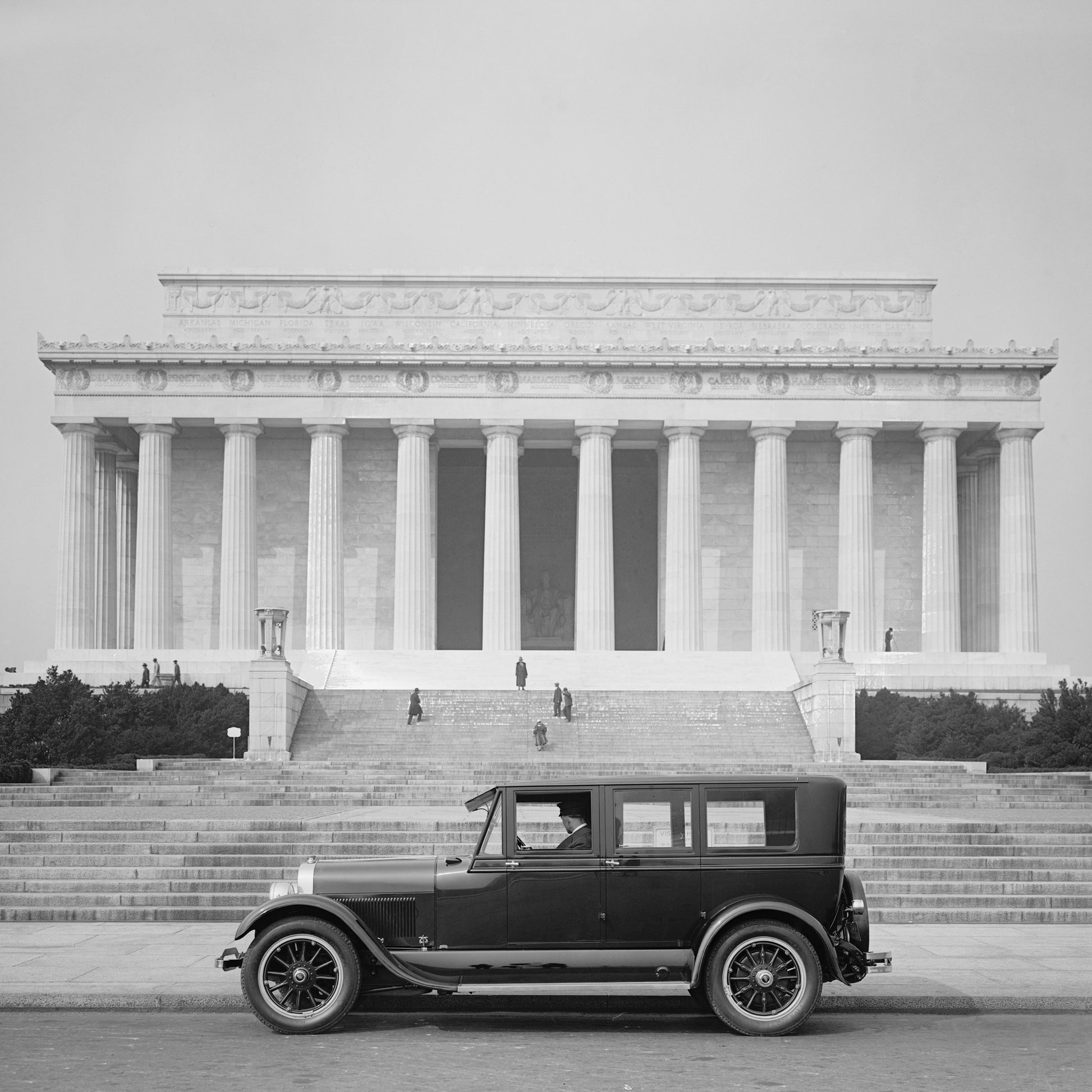 Lincoln Coupe Lincoln Memorial Washington Dc 1925