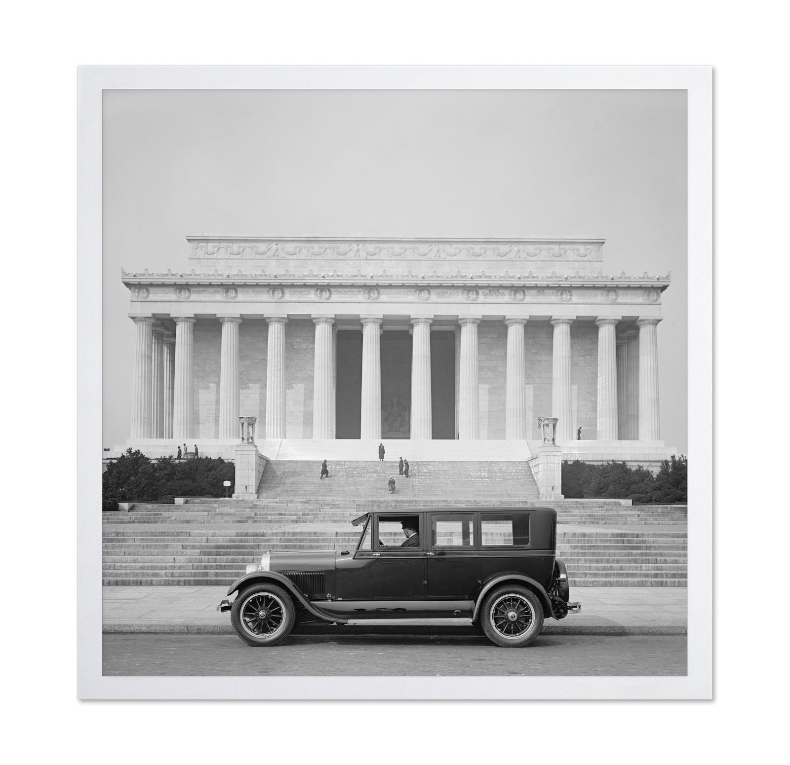 Lincoln Coupe Lincoln Memorial Washington Dc 1925