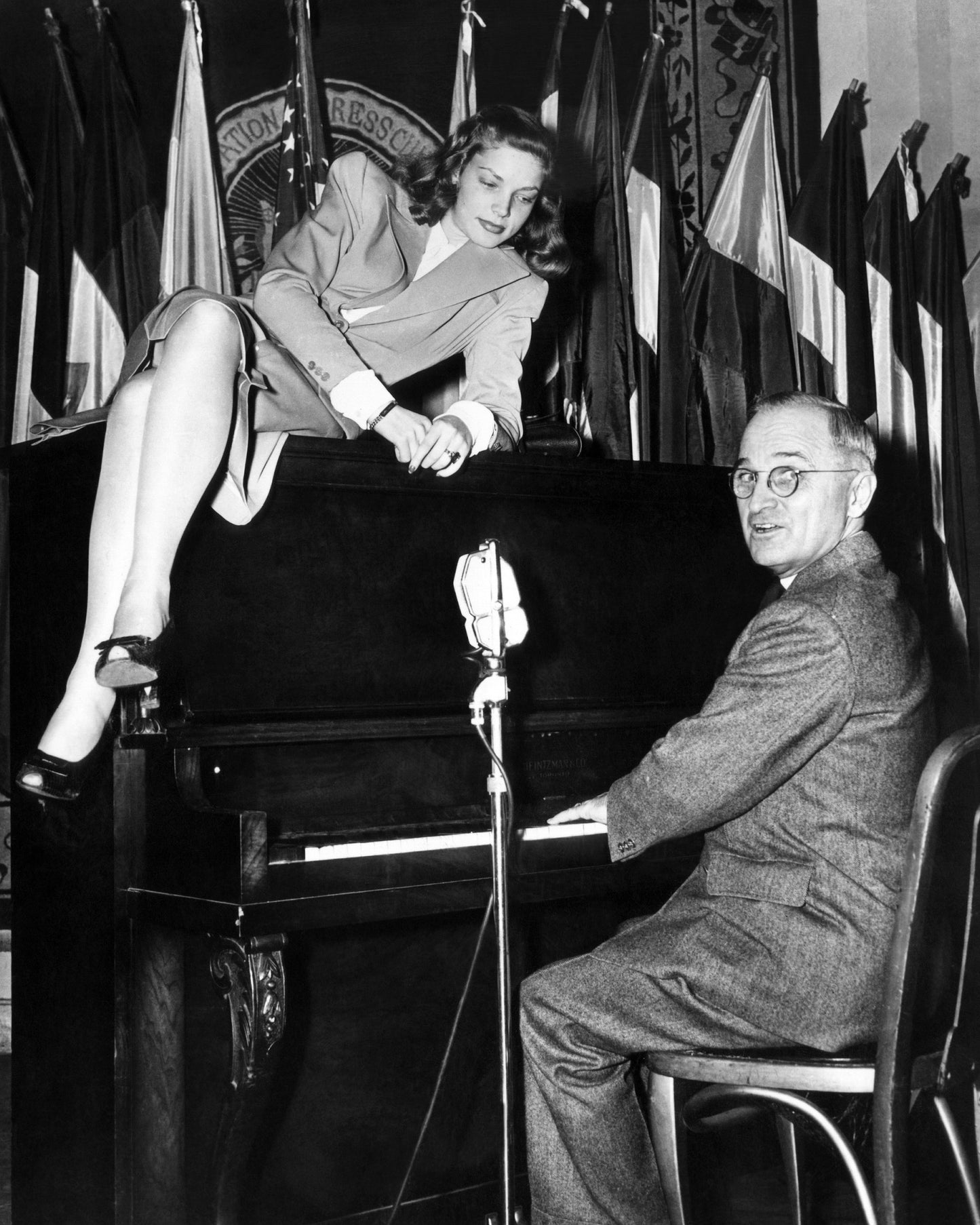 National Press Club Canteen 1945 Lauren Bacall