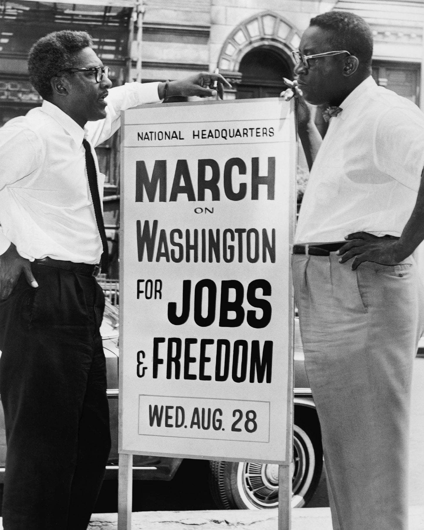 Bayard Rustin & Cleveland Robinson 1963