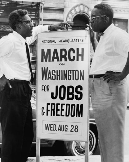 Bayard Rustin & Cleveland Robinson 1963