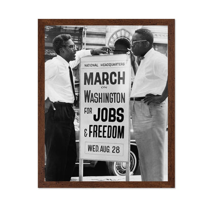 Bayard Rustin & Cleveland Robinson 1963