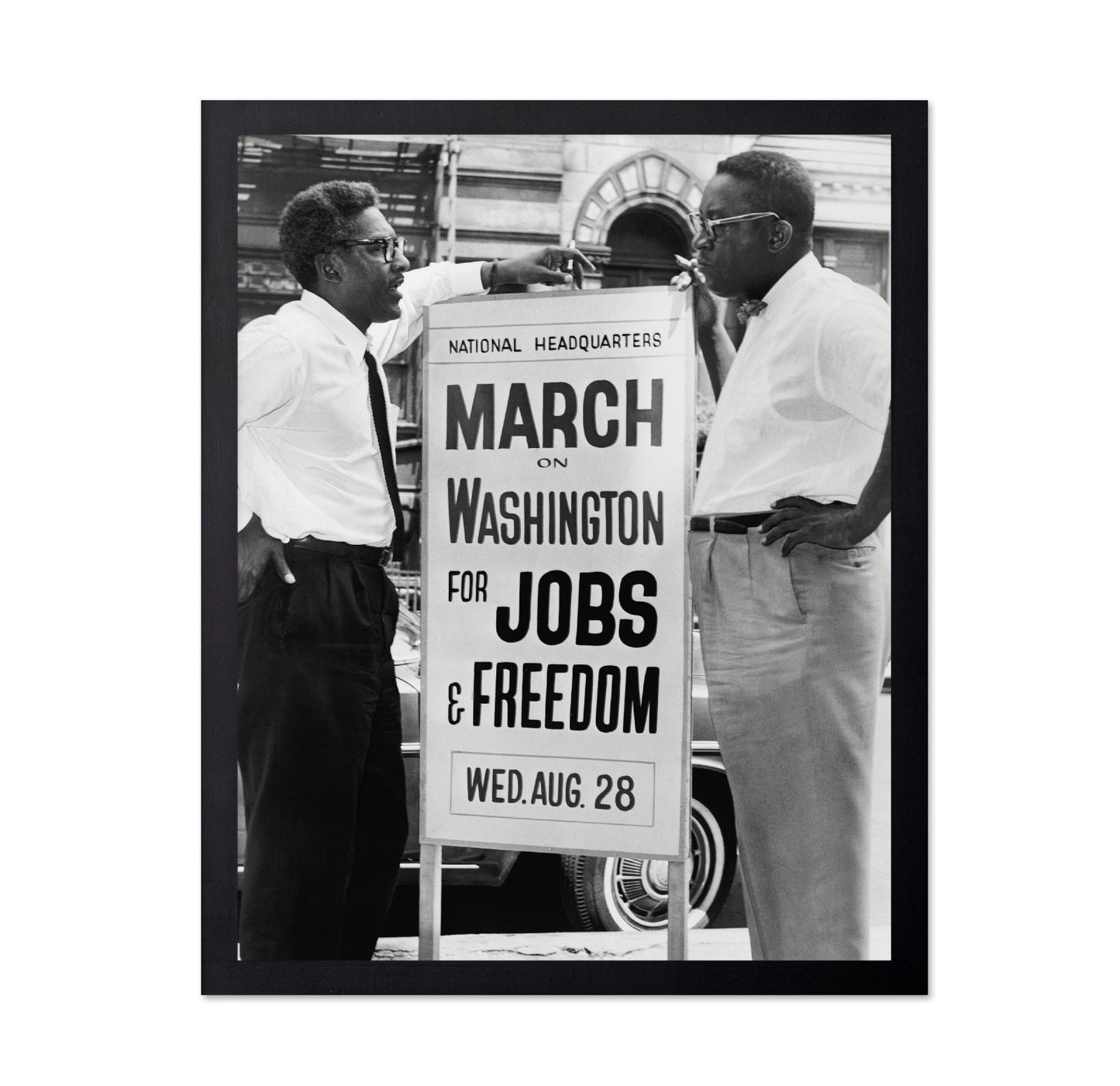 Bayard Rustin & Cleveland Robinson 1963