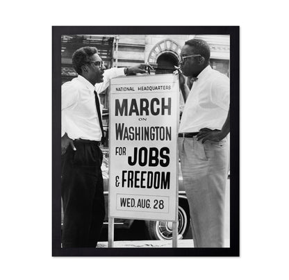 Bayard Rustin & Cleveland Robinson 1963