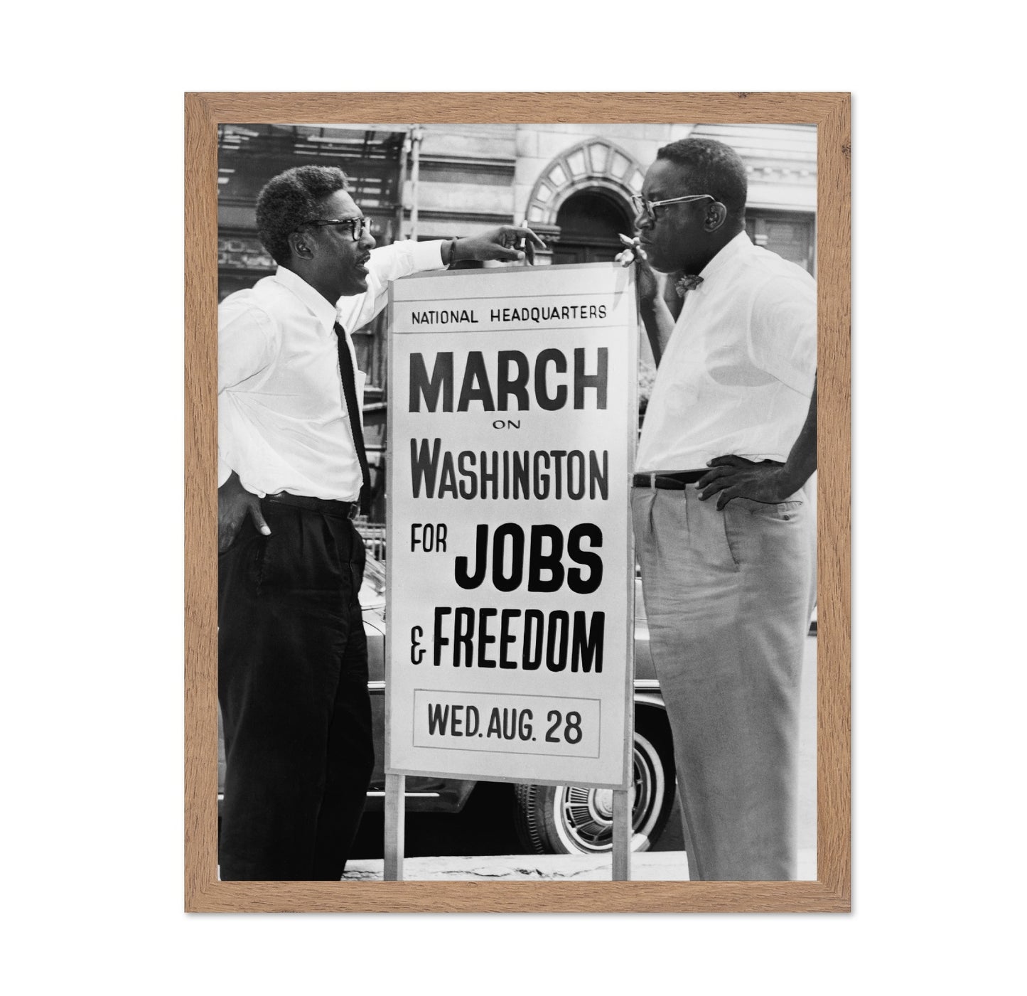 Bayard Rustin & Cleveland Robinson 1963