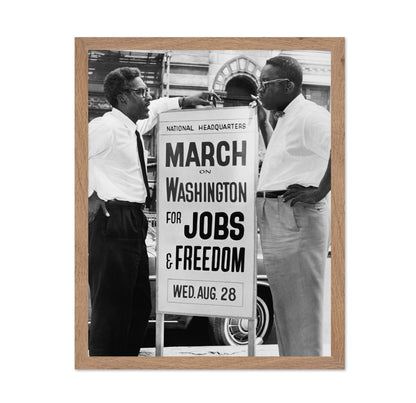 Bayard Rustin & Cleveland Robinson 1963