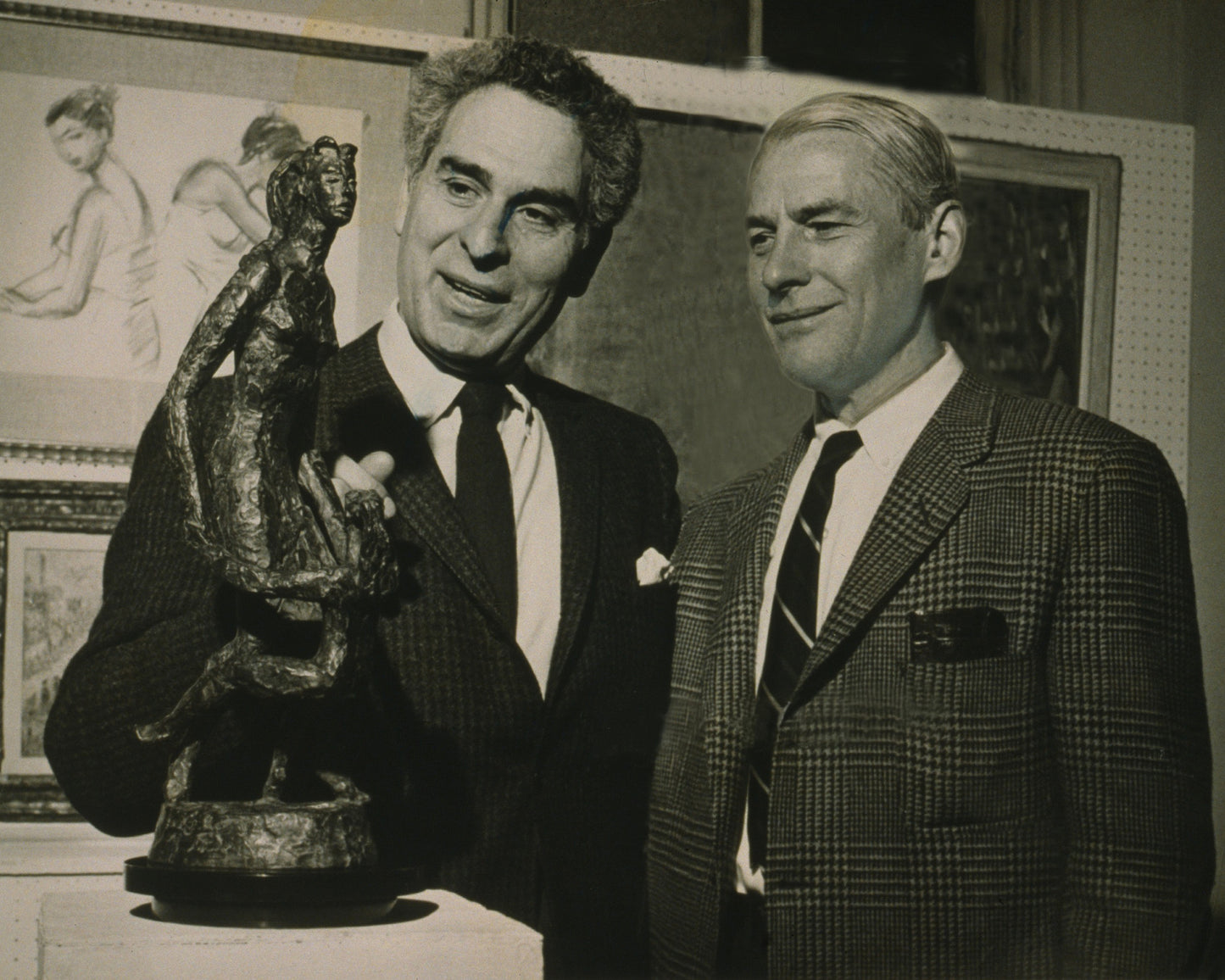 Willem De Kooning & Chaim Gross 1959