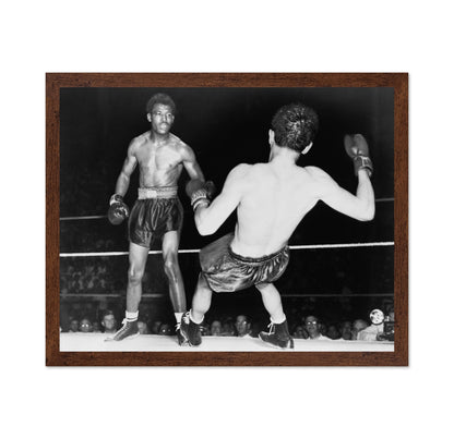 Iconic Boxing Moment 1947 Sugar Ray Robinson