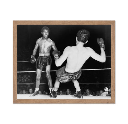 Iconic Boxing Moment 1947 Sugar Ray Robinson