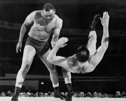 Joe Louis Wrestling Match 1956
