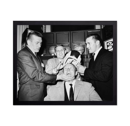 Johnny Unitas, Tommy Mcdonald & Jim Taylor Art Linkletter 1962