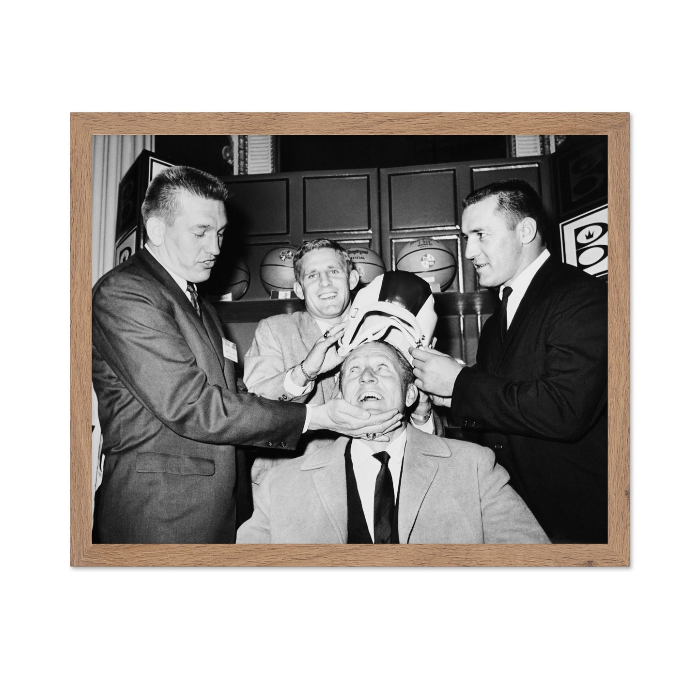 Johnny Unitas, Tommy Mcdonald & Jim Taylor Art Linkletter 1962