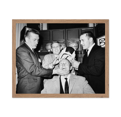 Johnny Unitas, Tommy Mcdonald & Jim Taylor Art Linkletter 1962