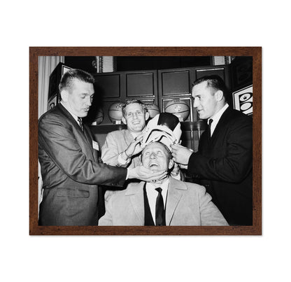 Johnny Unitas, Tommy Mcdonald & Jim Taylor Art Linkletter 1962