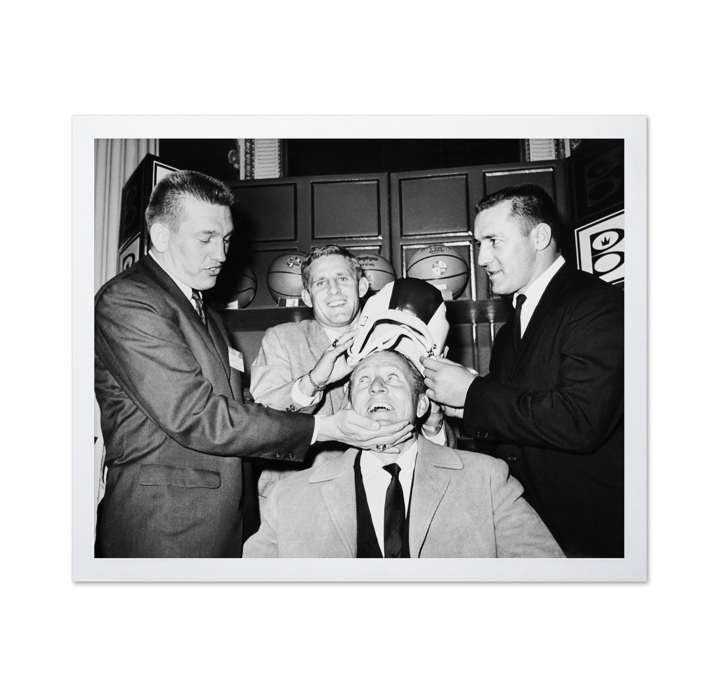 Johnny Unitas, Tommy Mcdonald & Jim Taylor Art Linkletter 1962