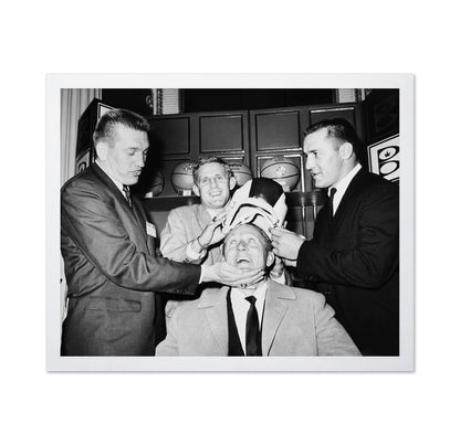 Johnny Unitas, Tommy Mcdonald & Jim Taylor Art Linkletter 1962