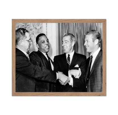 Dominic Dimaggio, Willie Mays, Joe Dimaggio & Mickey Mantle 1964