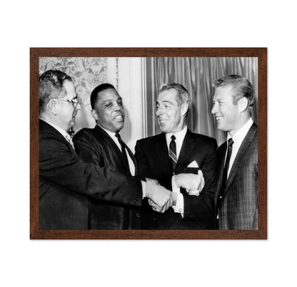 Dominic Dimaggio, Willie Mays, Joe Dimaggio & Mickey Mantle 1964