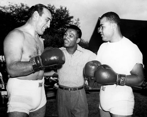 Primo Carnera, Sugar Ray Robinson & Joe Louis 1950