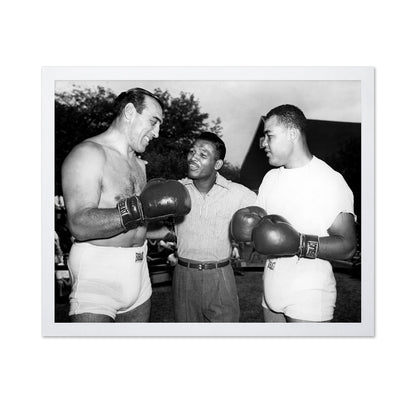 Primo Carnera, Sugar Ray Robinson & Joe Louis 1950