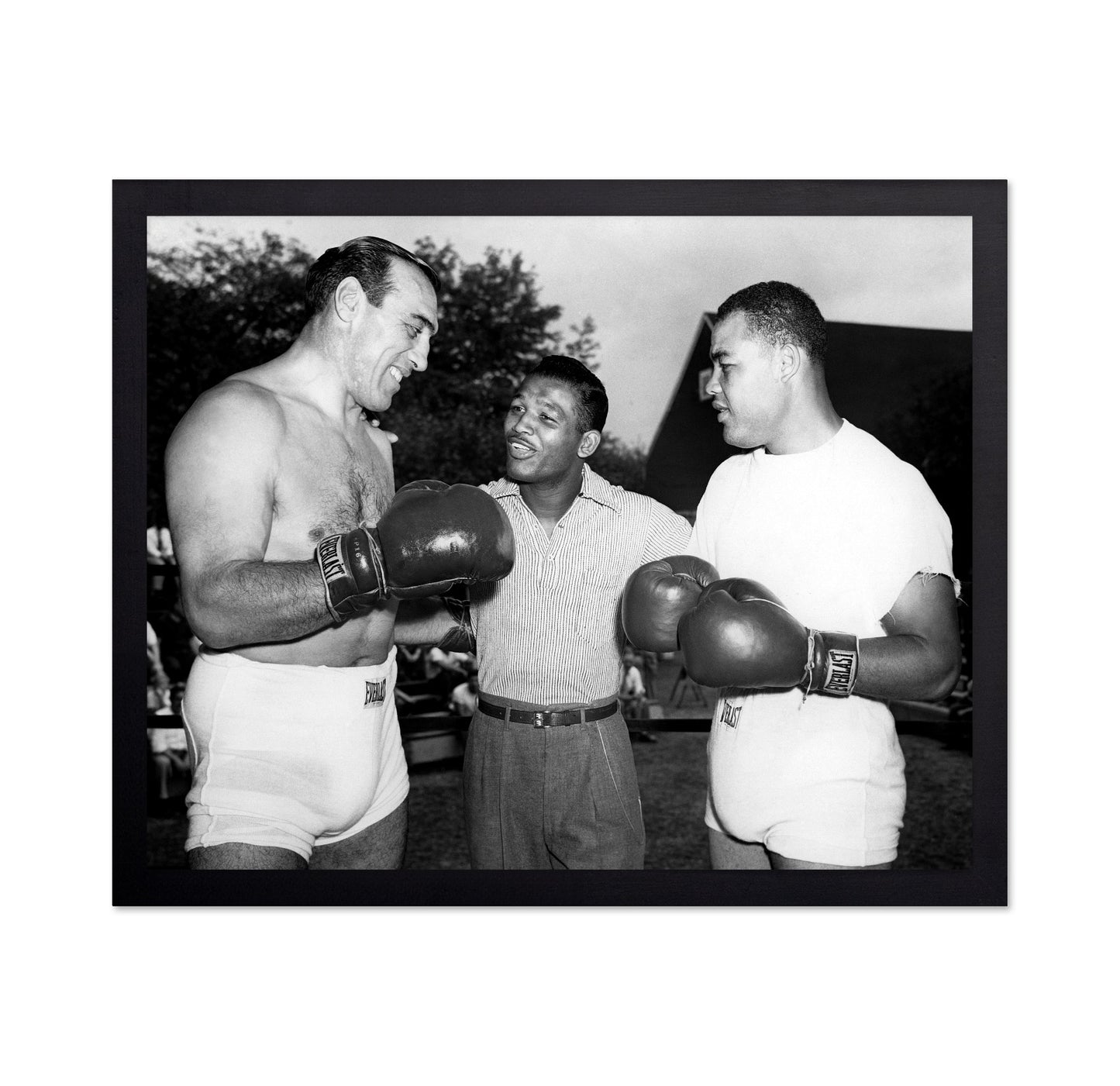 Primo Carnera, Sugar Ray Robinson & Joe Louis 1950