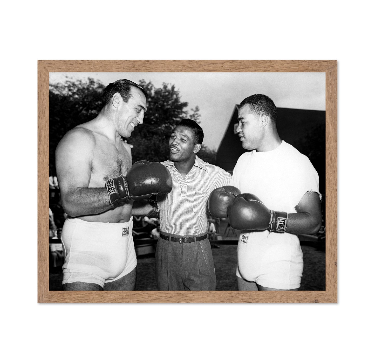Primo Carnera, Sugar Ray Robinson & Joe Louis 1950