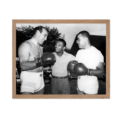 Primo Carnera, Sugar Ray Robinson & Joe Louis 1950