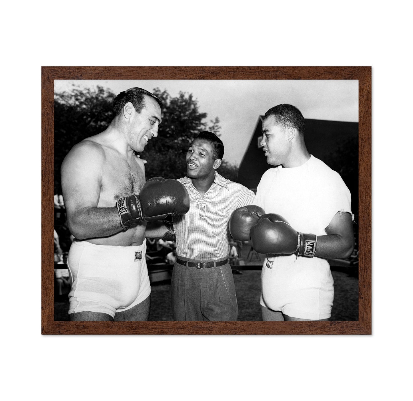 Primo Carnera, Sugar Ray Robinson & Joe Louis 1950
