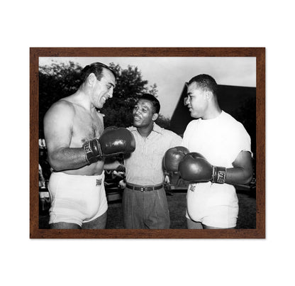 Primo Carnera, Sugar Ray Robinson & Joe Louis 1950