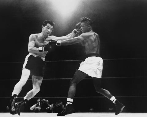 Rocky Graziano & Sugar Ray Robinson 1952