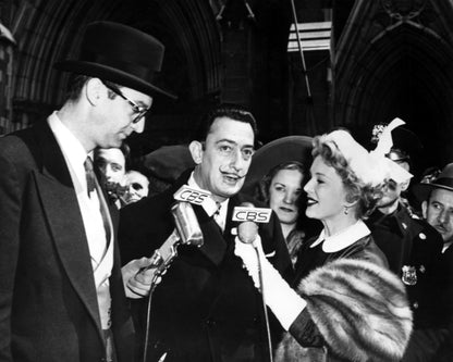 Salvador Dali, Steve Allen & Eva Gabor 1951 No1