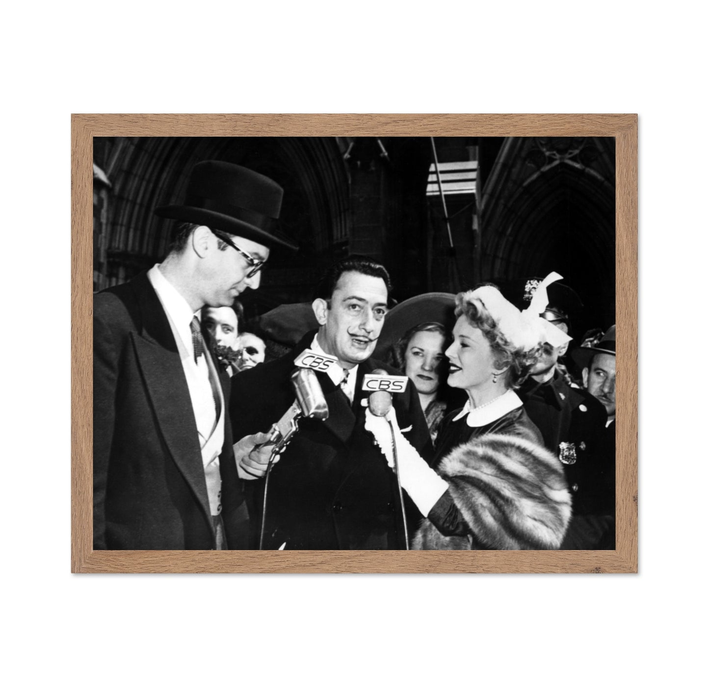 Salvador Dali, Steve Allen & Eva Gabor 1951 No1