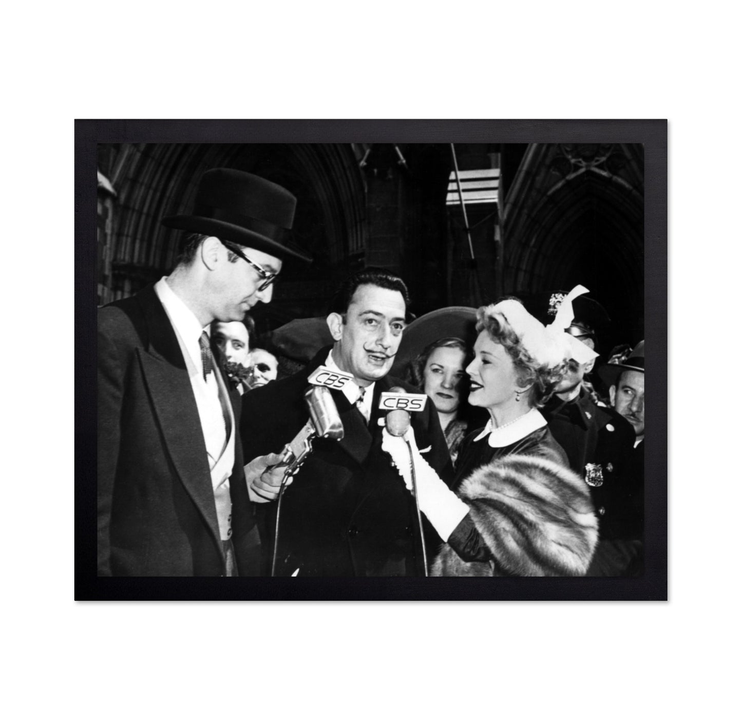 Salvador Dali, Steve Allen & Eva Gabor 1951 No1