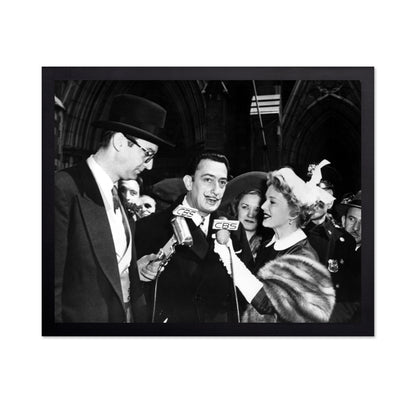 Salvador Dali, Steve Allen & Eva Gabor 1951 No1