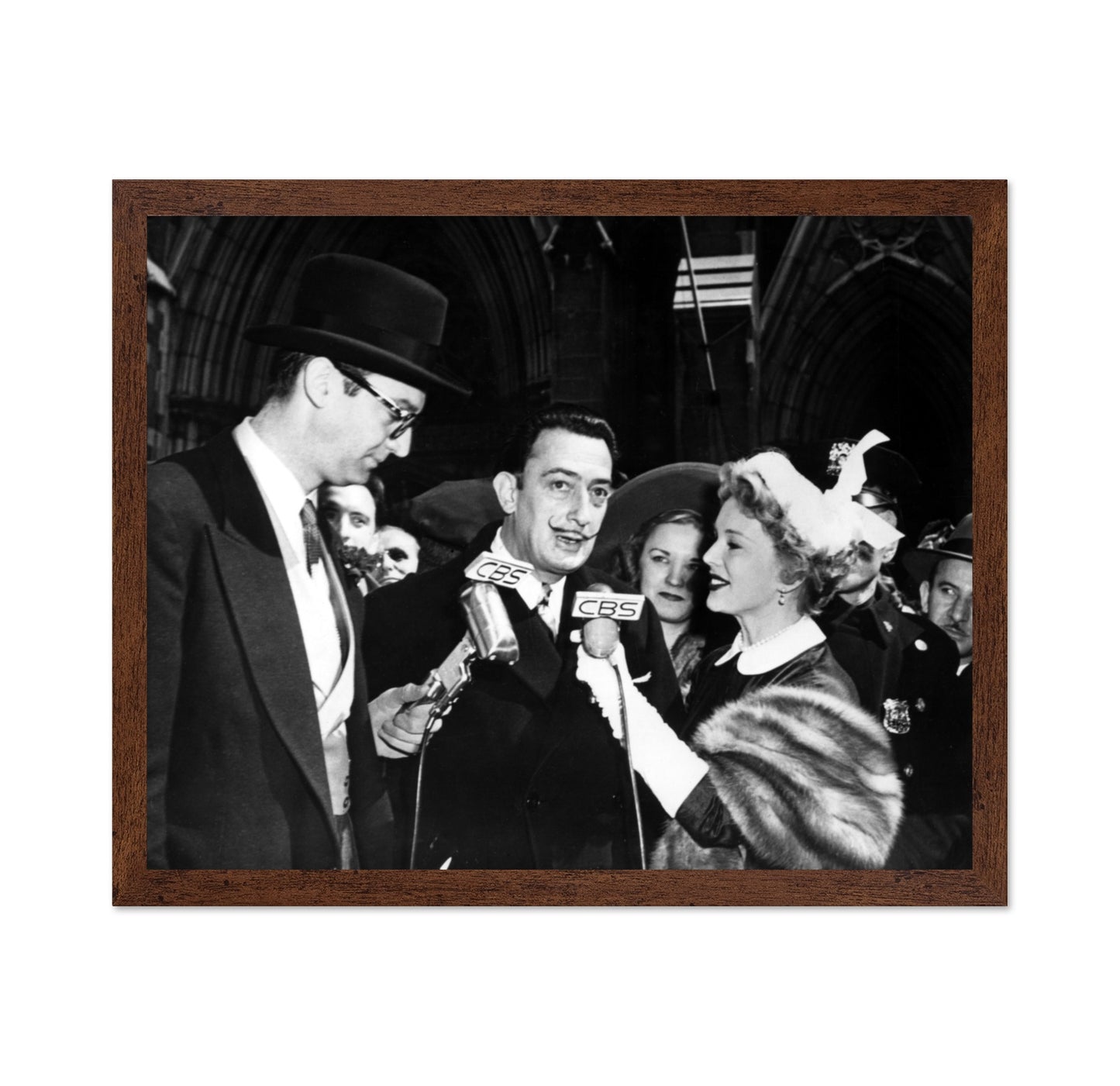 Salvador Dali, Steve Allen & Eva Gabor 1951 No1