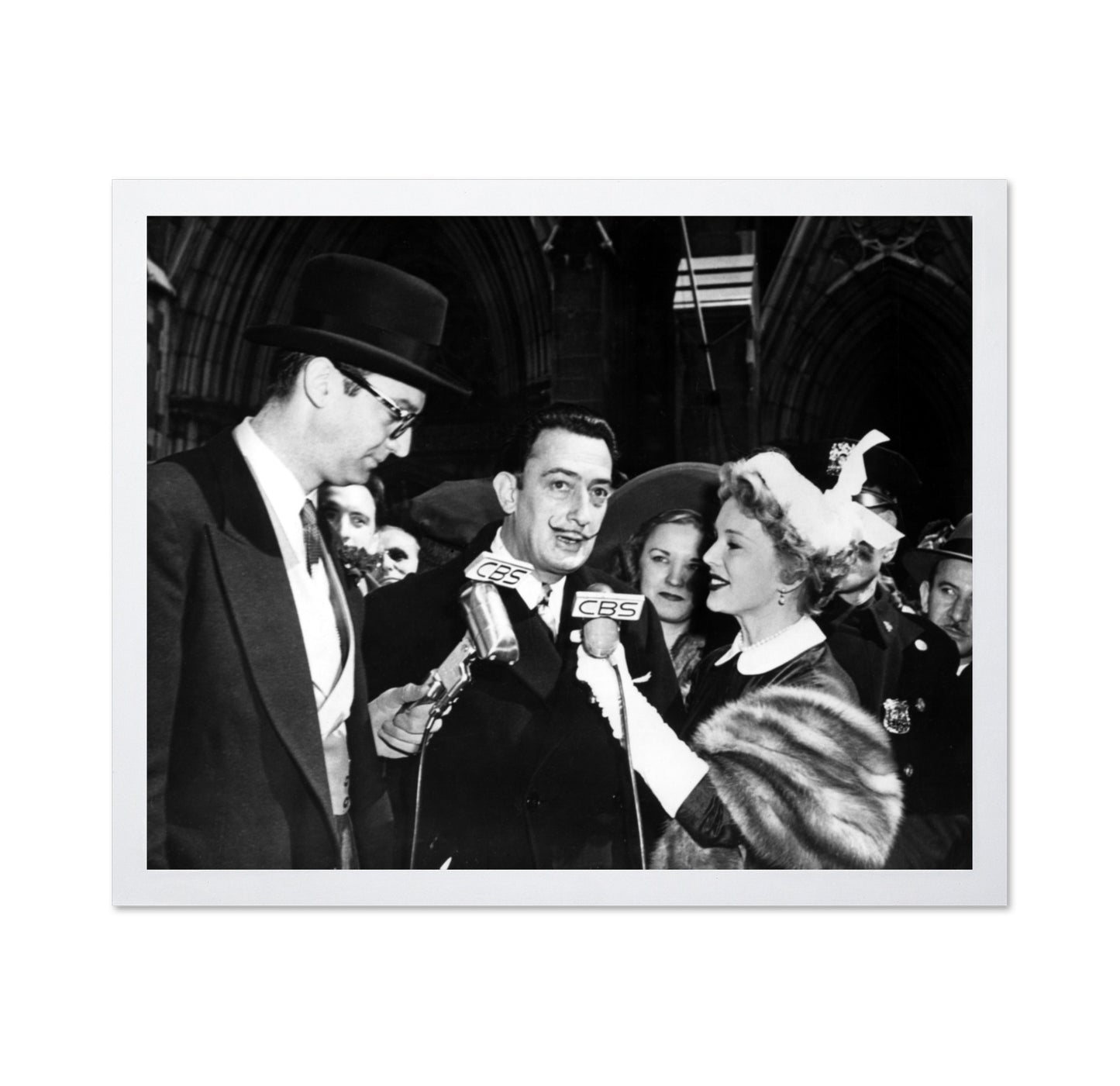 Salvador Dali, Steve Allen & Eva Gabor 1951 No1