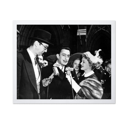 Salvador Dali, Steve Allen & Eva Gabor 1951 No1