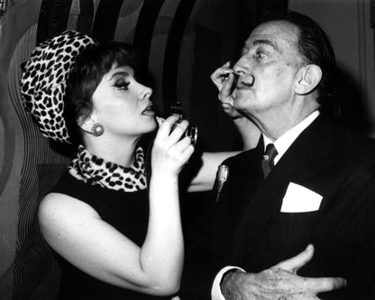 Gina Lollobrigida & Salvador Dali 1955