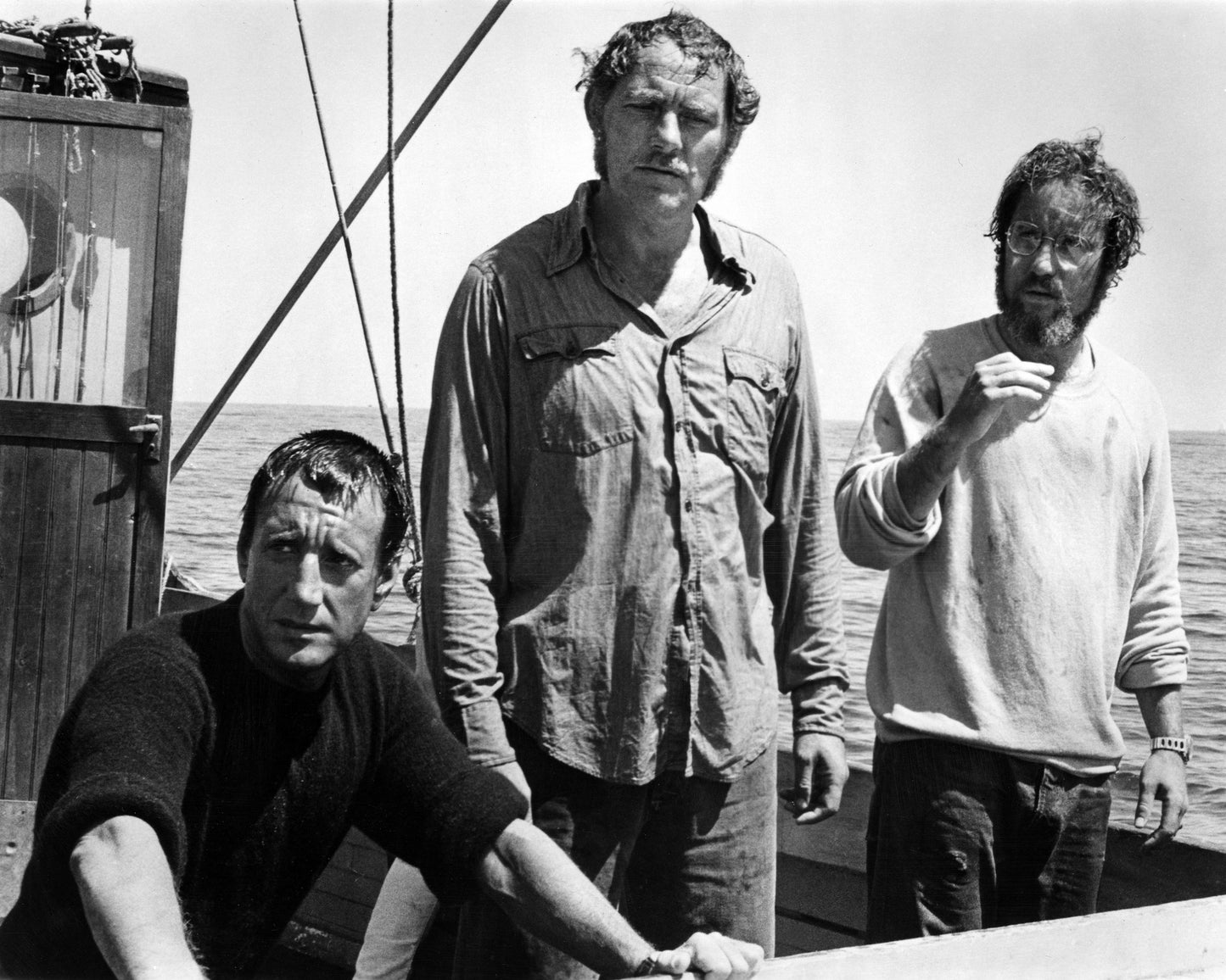 Jaws 1975 Roy Scheider & Robert Shaw