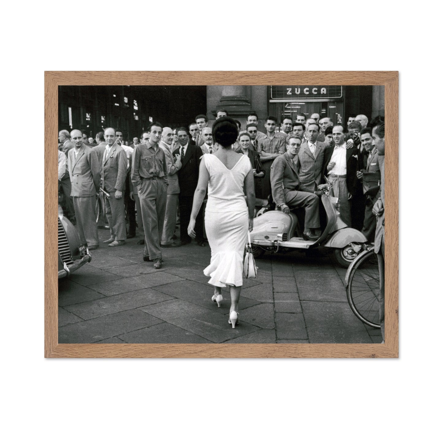 Moira Orfei Milan Street Scene 1954