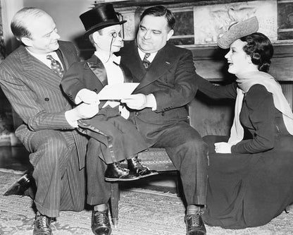 Fiorello Laguardia, Edgar Bergen & Charlie Mccarthy 1939