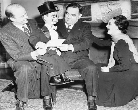 Fiorello Laguardia, Edgar Bergen & Charlie Mccarthy 1939
